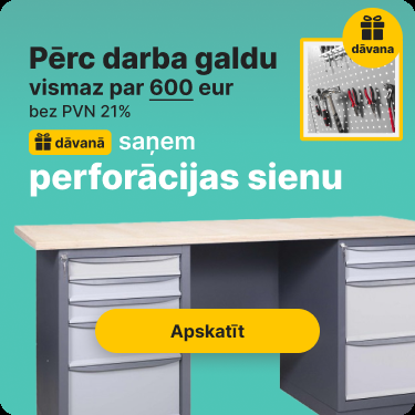 Darba galds ar perforācijas paneli