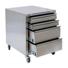 Mobile cabinet made of stainless steel TPNzh-2M2S