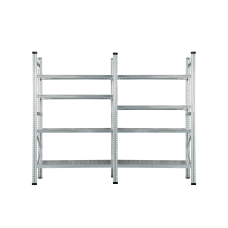 Metal rack set 1972x2400x500 mm, 2 sections, 8 shelves