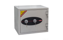 Fireproof anti-theft safes Fireproof anti-burglary safes differ in their durability and thicker walls. The walls of the safe are reinforced with an additional concrete, heat-res