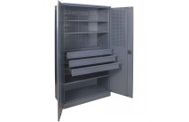Tool cabinets >A roomy tool cabinet will help organize space in a garage, warehouse, production plant, factory, car repair shop or locksmith workshop. The constr