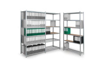 Archive shelving Archive shelves are convenient, functional for use in warehouses, libraries, archive departments, for storing documents, folders, cardboard. Such shel
