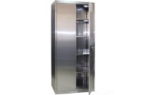 Stainless steel cabinets Stainless steel cabinets are particularly resistant to aggressive environments - chemicals, blood or other chemical compounds. Stainless steel cabinet