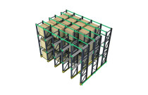 Drive-IN racks Drive-in shelves (Drive-through) are a type of shelves designed for uniform products with a long shelf life and slow product turnover, allowing maximu