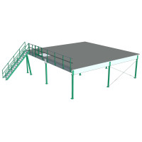 Mezonīna platforma 10x10m, 350kg/m²