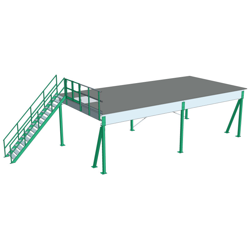 Mezzanine platform 10x5m, 750kg/m²