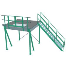 Mezzanine platform 3x3m, 500kg/m²