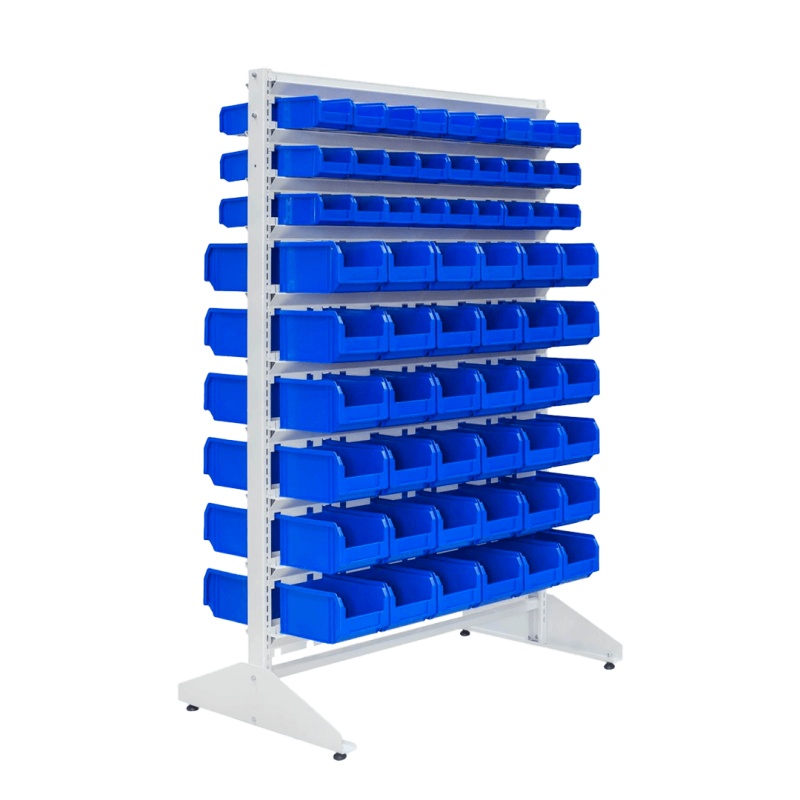 Kastīšu stends, divpusējs ar 126 kastītēm, 1500 mm