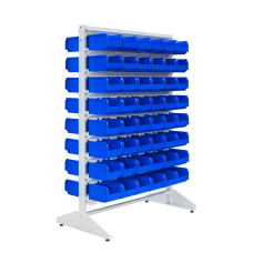Kastīšu stends, divpusējs ar 96 kastītēm, 1500 mm