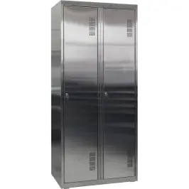 Stainless steel wardrobe for clothes SHOMnZH-400/2