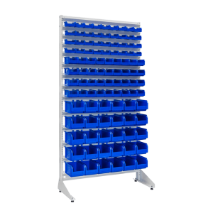 Box stand, one-sided with 102 boxes, 1800 mm
