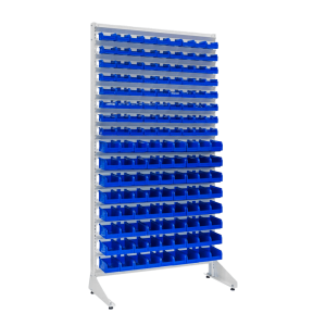 Box stand, one-sided with 144 boxes, 1800 mm