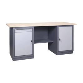 Metāla darba galds ar atvilktņu blokiem 41 D / MD / 1800x620mm