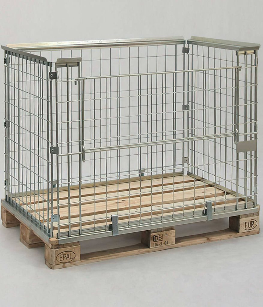 Pallet container with grid edges - GUMI