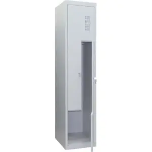 Металлический гардеробный шкаф для одежды SHOM-G-400/1-2