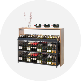 Alcohol shelf systems